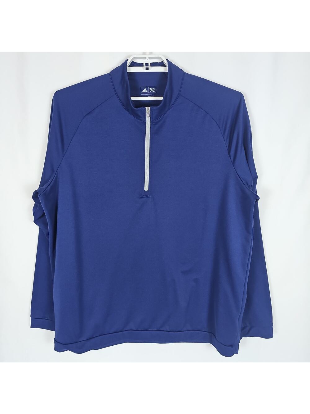 Adidas Men's 1/4 Zip Pullover Long Sleeve Golf Shirt, Logo, Size: XL